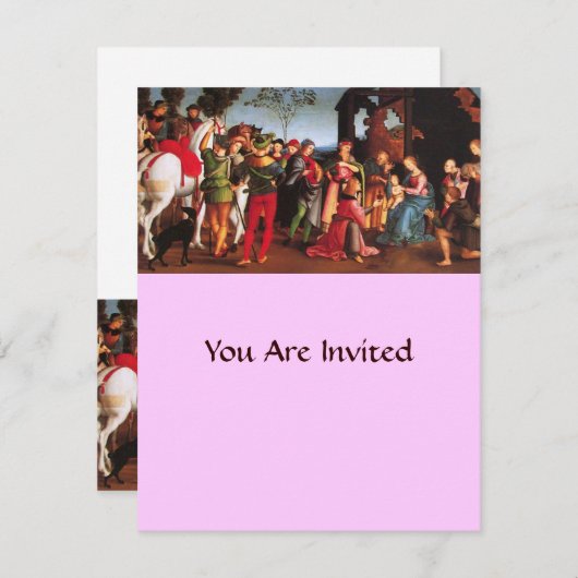 ANNAHME DES MAGI EINLADUNG (Vorne/Hinten)