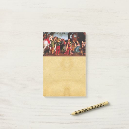 ANNAHME DES MAGI-PARCHMENTS POST-IT KLEBEZETTEL (Auf Schreibtisch)