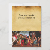 ANNAHME DES MAGI-Pergaments Einladung (Rückseite)