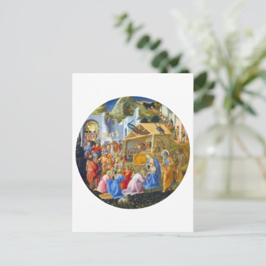 ANNAHME DES MAGI POSTKARTE (Stehend Vorderseite)