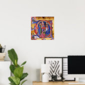 ANNAHME DES MONOGRAMM FÜR DAS PARCHMENT MAGI POSTER (Heimbüro)