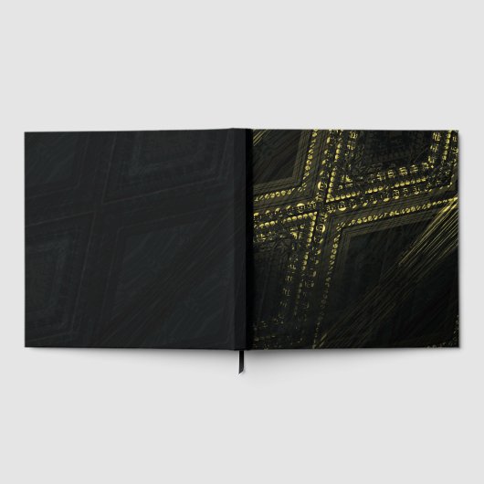 Annahme | Dunkle Abstrakte Textur Gästebuch (Voll)