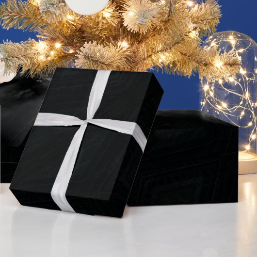 Annahme | Dunkle Abstrakte Textur Geschenkpapier (Feiertage)