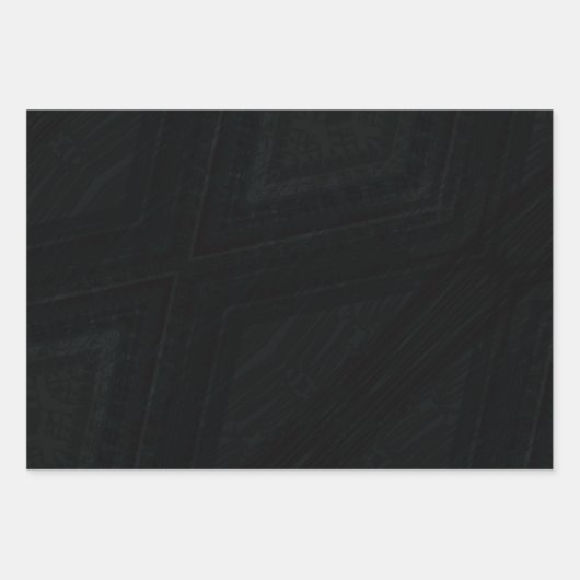 Annahme | Dunkle Abstrakte Textur Geschenkpapier Set (Vorderseite)