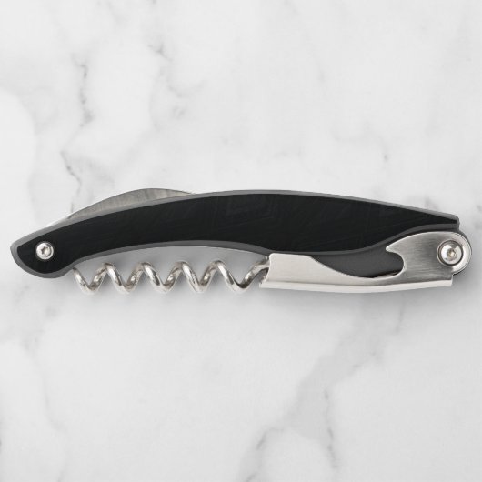 Annahme | Dunkle Abstrakte Textur Kellnermesser (Rückseite)