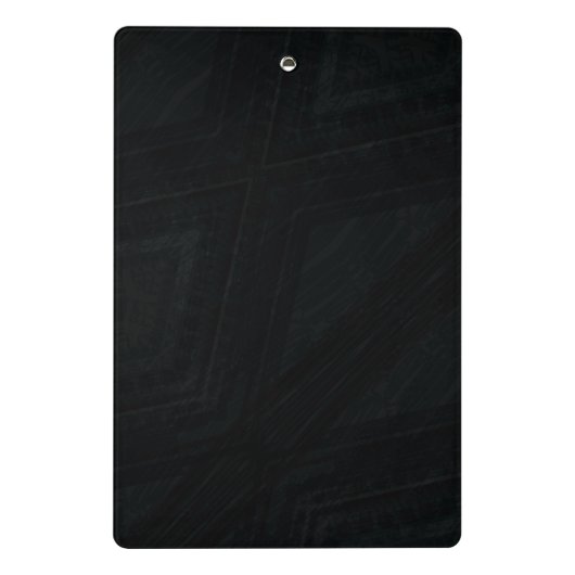Annahme | Dunkle Abstrakte Textur Mini Klemmbrett (Rückseite)