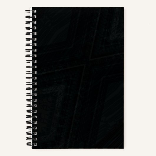 Annahme | Dunkle Abstrakte Textur Notizblock (Vorderseite)