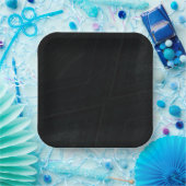 Annahme | Dunkle Abstrakte Textur Pappteller (Party)