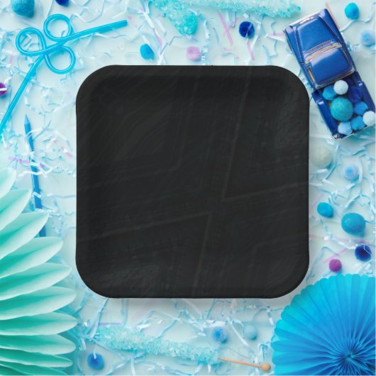 Annahme | Dunkle Abstrakte Textur Pappteller (Party)