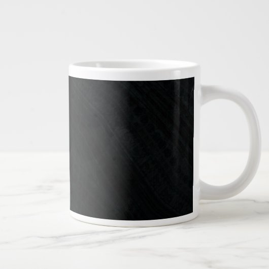 Annahme | Dunkle eklektische Textur Jumbo-Tasse (Rechts)