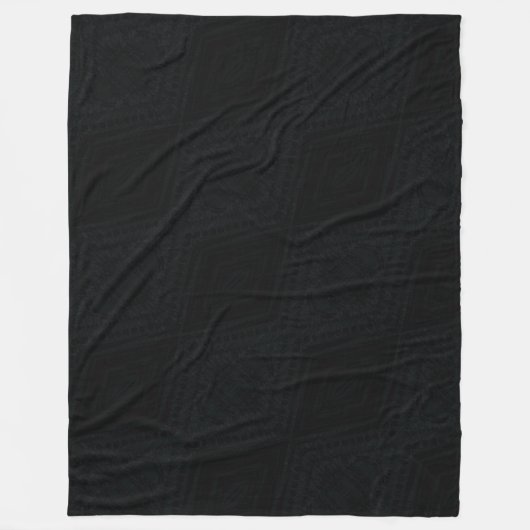 Annahme | dunkle geometrische Textur Fleecedecke (Vorderseite)