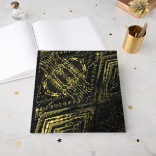 Annahme dunkle geometrische Textur Gästebuch