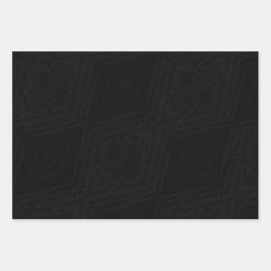 Annahme | dunkle geometrische Textur Geschenkpapier Set (Vorderseite 2)