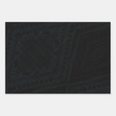 Annahme | dunkle geometrische Textur Geschenkpapier Set (Vorderseite)