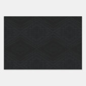 Annahme | dunkle geometrische Textur Geschenkpapier Set (Vorderseite)