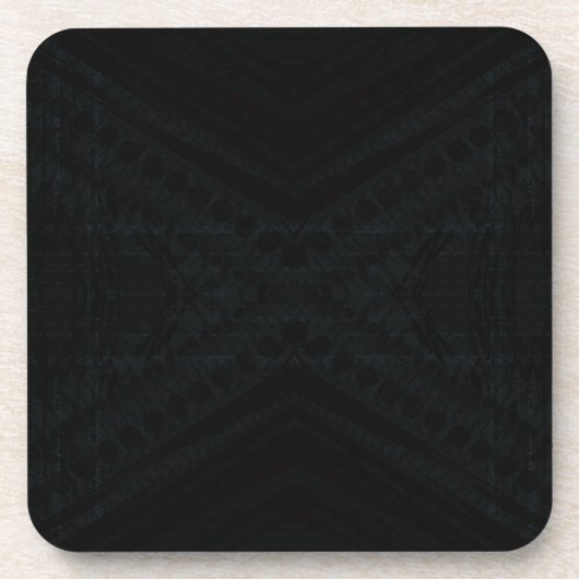 Annahme | dunkle geometrische Textur Getränkeuntersetzer (Vorderseite)
