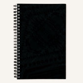 Annahme | dunkle geometrische Textur Notizblock (Vorderseite)