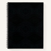 Annahme | dunkle geometrische Textur Notizblock (Vorderseite)