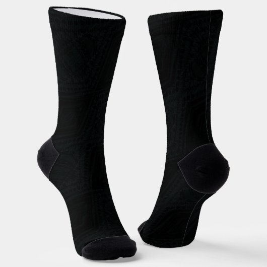 Annahme | dunkle geometrische Textur Socken (Gewinkelt)