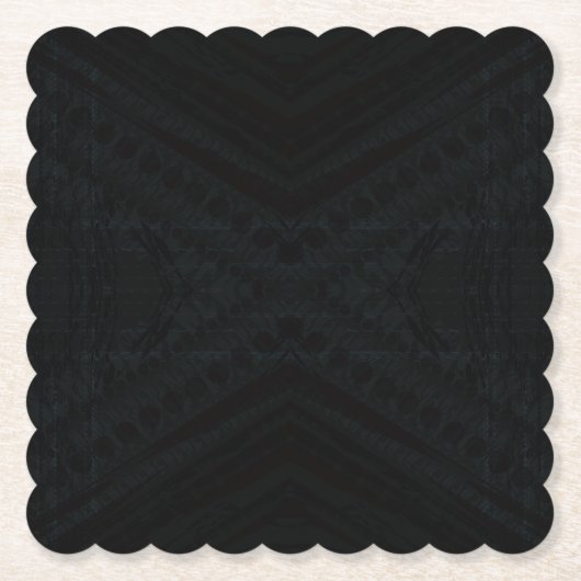 Annahme | dunkle geometrische Textur Untersetzer (Vorderseite)