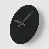 Annahme | Dunkle Gothic Textur Runde Wanduhr (Winkel)