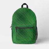 Annahme | Green Eclectic Boho Muster Bedruckter Rucksack (Vorderseite)