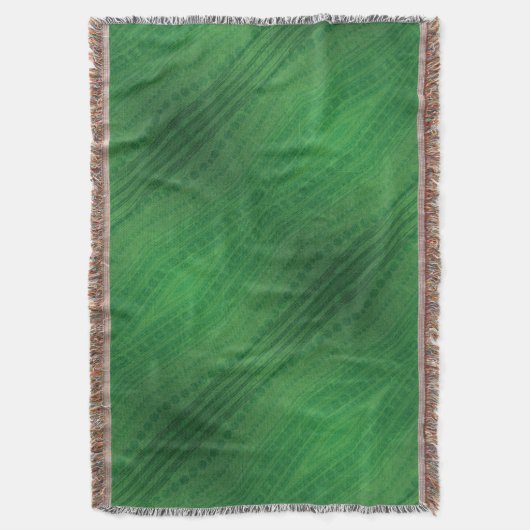 Annahme | Green Eclectic Boho Muster Decke (Vorderseite Vertikal)