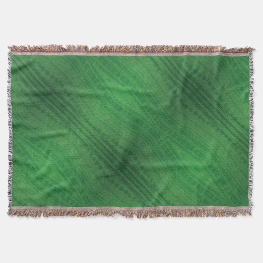 Annahme | Green Eclectic Boho Muster Decke (Vorderseite)