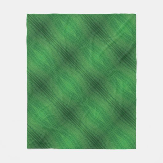 Annahme | Green Eclectic Boho Muster Fleecedecke (Vorderseite)