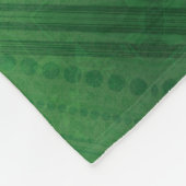 Annahme | Green Eclectic Boho Muster Fleecedecke (Ecke)