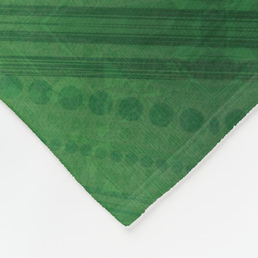 Annahme | Green Eclectic Boho Muster Fleecedecke (Ecke)