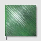 Annahme | Green Eclectic Boho Muster Gästebuch (Vorderseite)