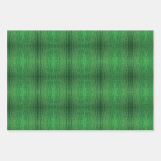 Annahme | Green Eclectic Boho Muster Geschenkpapier Set (Vorderseite 2)