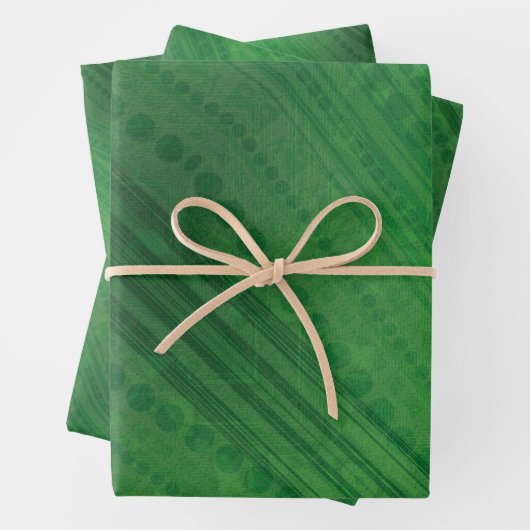 Annahme | Green Eclectic Boho Muster Geschenkpapier Set (Beispiel)