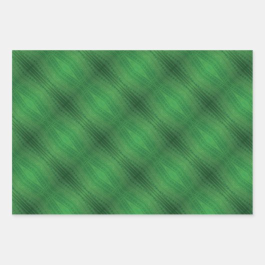 Annahme | Green Eclectic Boho Muster Geschenkpapier Set (Vorderseite 3)