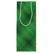 Annahme | Green Eclectic Boho Muster Geschenktüte Für Weinflaschen (Rückseite)