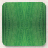 Annahme | Green Eclectic Boho Muster Getränkeuntersetzer (Vorderseite)