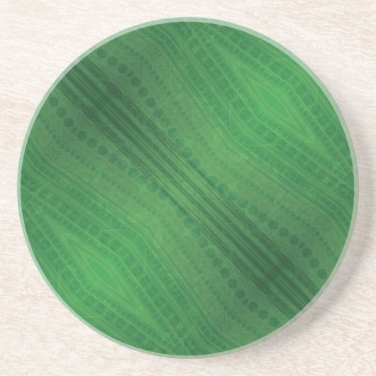 Annahme | Green Eclectic Boho Muster Getränkeuntersetzer (Vorne)