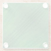 Annahme | Green Eclectic Boho Muster Glasuntersetzer (Rückseite)