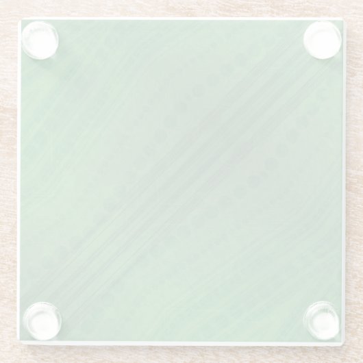 Annahme | Green Eclectic Boho Muster Glasuntersetzer (Rückseite)