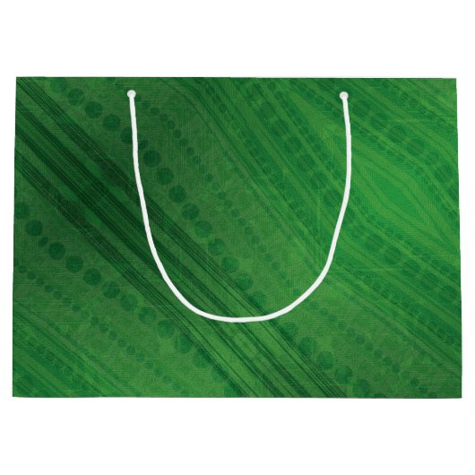 Annahme | Green Eclectic Boho Muster Große Geschenktüte (Vorderseite)