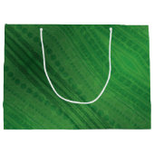 Annahme | Green Eclectic Boho Muster Große Geschenktüte (Rückseite)