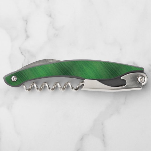 Annahme | Green Eclectic Boho Muster Kellnermesser (Rückseite)