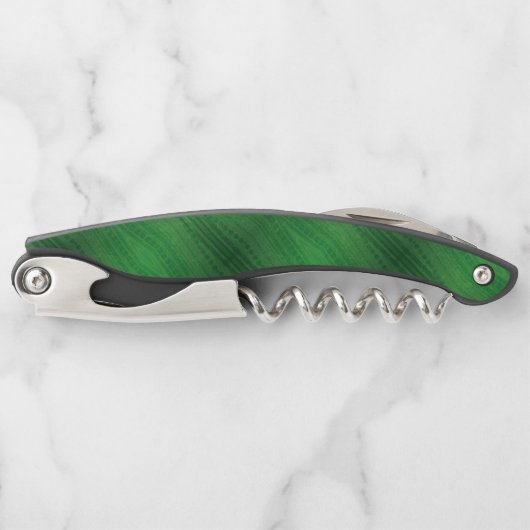 Annahme | Green Eclectic Boho Muster Kellnermesser (Vorderseite)