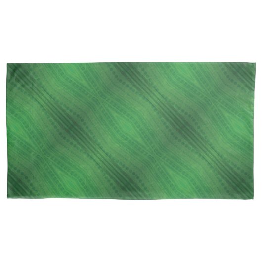 Annahme | Green Eclectic Boho Muster Kissenbezug (Vorderseite-Links)