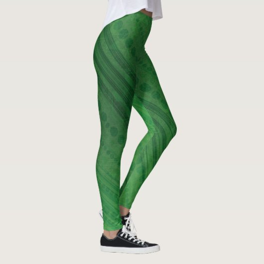 Annahme | Green Eclectic Boho Muster Leggings (Rechts)