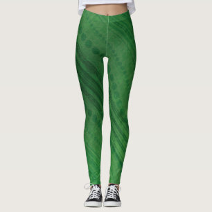 Annahme   Green Eclectic Boho Muster Leggings
