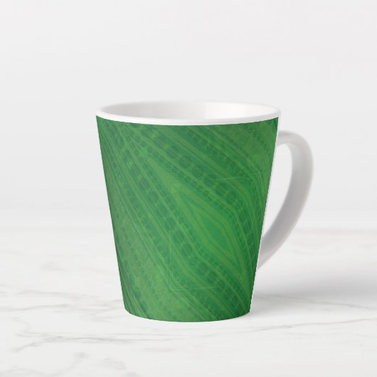 Annahme | Green Eclectic Boho Muster Milchtasse (Rechte Ecke)