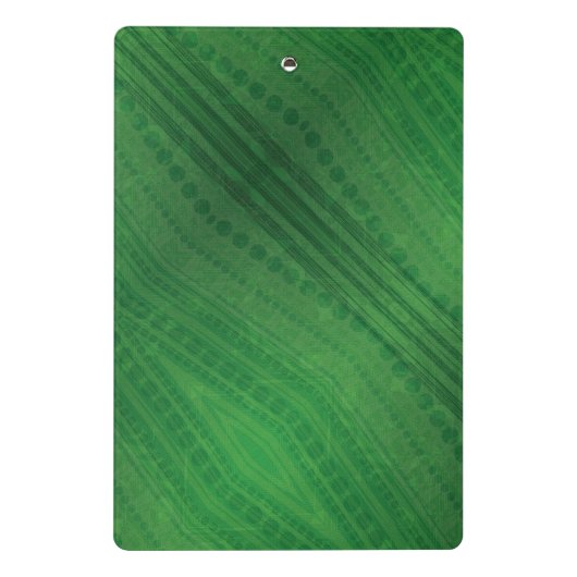 Annahme | Green Eclectic Boho Muster Mini Klemmbrett (Rückseite)