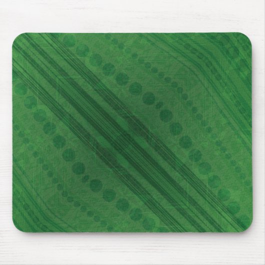 Annahme | Green Eclectic Boho Muster Mousepad (Vorne)